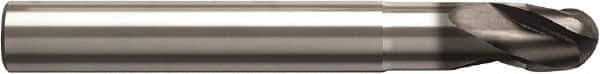 Seco - 10mm Diam, 30mm LOC, 4 Flute Solid Carbide Ball End Mill - NXT Finish, Single End, 82mm OAL, 10mm Shank Diam, Spiral Flute - Apex Tool & Supply