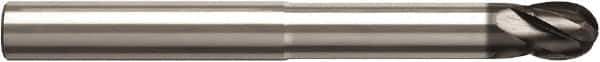 Seco - 8mm Diam, 8mm LOC, 4 Flute Solid Carbide Ball End Mill - NXT Finish, Single End, 80mm OAL, 8mm Shank Diam - Apex Tool & Supply
