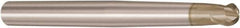 Seco - 4mm Diam, 4mm LOC, 2 Flute Solid Carbide Ball End Mill - HXT Finish, Single End, 80mm OAL, 6mm Shank Diam, Spiral Flute - Apex Tool & Supply