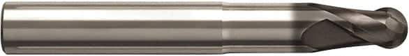 Seco - 10mm Diam, 10mm LOC, 2 Flute Solid Carbide Ball End Mill - NXT Finish, Single End, 82mm OAL, 10mm Shank Diam, Spiral Flute - Apex Tool & Supply