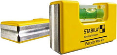 Stabila - Tubular & Pocket Levels Mounting Type: Pocket Clip Mounting Direction: Horizontal/Vertical - Apex Tool & Supply