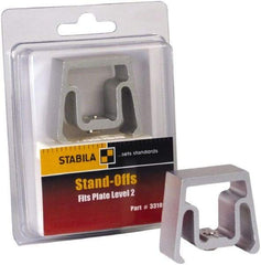 Stabila - Plate Level Standoff Mount - Silver, Use with 35610, 35712, 34610 & 34712 - Apex Tool & Supply