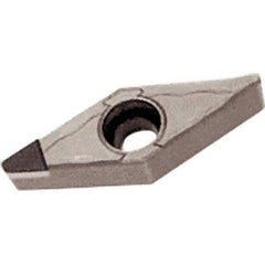 Iscar - VCMT331 T Grade IB55 CBN Turning Insert - Uncoated, 35° Diamond, 3/8" Inscr Circle, 3/16" Thick, 1/64" Corner Radius - Apex Tool & Supply