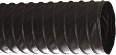 Flexaust - 4" ID, 29 Hg Vac Rating, 16 psi, Polyester Vacuum & Duct Hose - 25' Long, Black, 2.8" Bend Radius, -40 to 250°F - Apex Tool & Supply