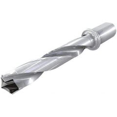 Iscar - 33 to 33.9mm Diam, 5xD, 165mm Max Drill Depth, 32mm Shank Diam, 263mm OAL, Replaceable Tip Drill - HFP-IQ Insert, 33 Seat Size, DFN Toolholder, Series ChamIOdrill - Apex Tool & Supply