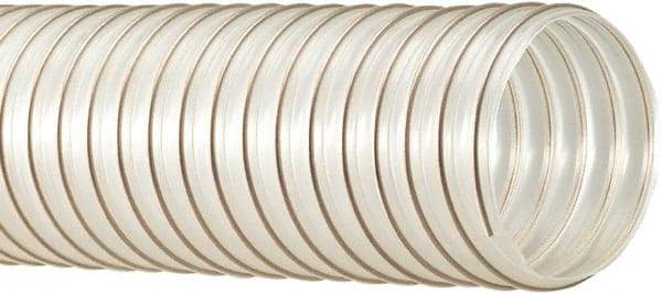 Flexaust - 300mm ID, 2.2 Hg Vac Rating, 10 psi, Polyurethane Vacuum & Duct Hose - 25' Long, Clear, 10" Bend Radius, -65 to 225°F - Apex Tool & Supply