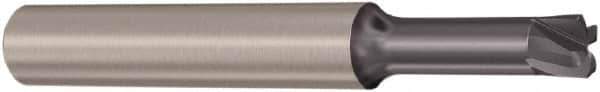 Seco - 2.5mm, 4 Flute, Single End, Solid Carbide, 0.4mm Corner Radius End Mill - 80mm OAL, 0° Helix, Right Hand Flute, 0.3mm LOC, Right Hand Cut, 25mm Extended Reach - Apex Tool & Supply