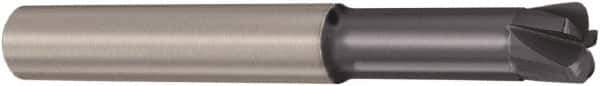 Seco - 6mm, 5 Flute, Single End, Solid Carbide, 1mm Corner Radius End Mill - 130mm OAL, 0° Helix, Right Hand Flute, 0.5mm LOC, Right Hand Cut, 84mm Extended Reach - Apex Tool & Supply