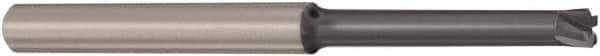 Seco - 2mm, 4 Flute, Single End, Solid Carbide, 0.3mm Corner Radius End Mill - 80mm OAL, 0° Helix, Right Hand Flute, 0.25mm LOC, Right Hand Cut, 28mm Extended Reach - Apex Tool & Supply