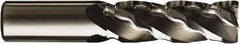 Seco - 6 Flute Cobalt Roughing & Finishing Corner Radius End Mill - Uncoated, Weldon Shank, 35° Helix, Non-Centercutting, Long Length - Apex Tool & Supply