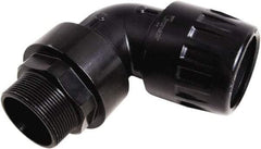 Transair - 1-1/2" ID, 40mm OD, 90° Male Elbow - Plastic, 232 Max psi, 2 Male NPT - Apex Tool & Supply