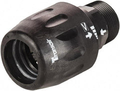 Transair - 1-1/2" ID, 40mm OD, Male Connector - Plastic, 232 Max psi, 1 Male NPT, 4-3/8" Long - Apex Tool & Supply