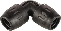 Transair - 1/2" ID, 16.5mm OD, 90° Union Elbow - Plastic, 232 Max psi - Apex Tool & Supply