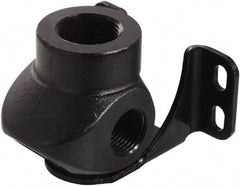 Transair - Three Port Wall Bracket - Plastic, 232 Max psi, 3/4 & 1/2 & 1/4 Female NPT, 3-5/16" Long - Apex Tool & Supply