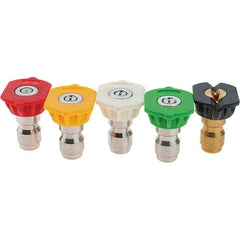 PRO-SOURCE - 2,600 psi Fixed, Quick Connect Pressure Washer Nozzle - 1/4" Orifice Diam - Apex Tool & Supply