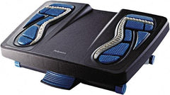 FELLOWES - 17-7/8" Wide, 6-1/2" High Foot Rest - Charcoal, Blue & Gray - Apex Tool & Supply