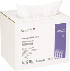 NuTrend Disposables - Dry Aerospace Wipes - Pop-Up, 12" x 16-1/2" Sheet Size, White - Apex Tool & Supply