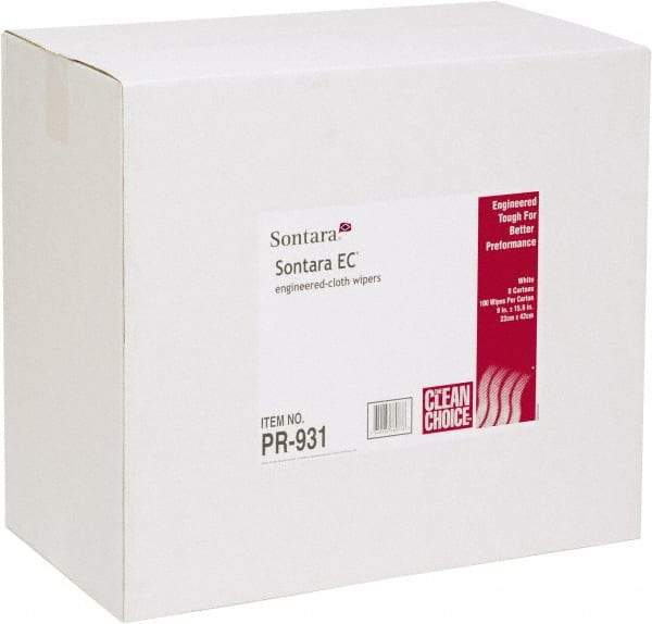 NuTrend Disposables - Dry General Purpose Wipes - Pop-Up, 9" x 16-1/2" Sheet Size, White - Apex Tool & Supply