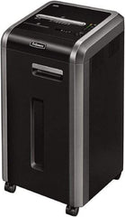 FELLOWES - 7/32" Strip, 20 Sheet Strip Cut Commercial Shredder - 17-3/4" Long x 17-1/8" Wide x 30-3/4" High, Level 2 Security, 16 Gal Wastebasket - Apex Tool & Supply