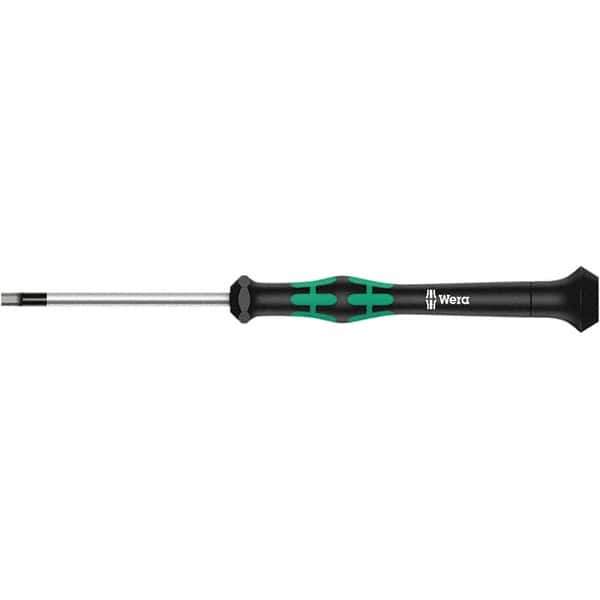 Wera - 0.028" Precision Miniature Hex Driver - 1-37/64" Bade Length, Multi Handle, 157mm OAL - Apex Tool & Supply