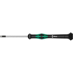 Wera - 0.028" Precision Miniature Hex Driver - 1-37/64" Bade Length, Multi Handle, 157mm OAL - Apex Tool & Supply