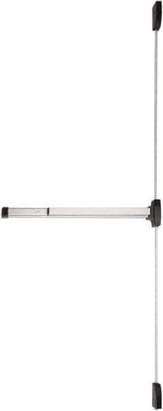 Falcon - Nonhanded, Medium Duty Vertical Rod - Satin Chrome Finish, 4" Max Door Width, Grade 1 - Apex Tool & Supply