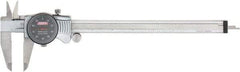 SPI - 0" to 8" Range, 0.001" Graduation, 0.1" per Revolution, Dial Caliper - Black Face, 1.97" Jaw Length, Accurate to 0.0015" - Apex Tool & Supply