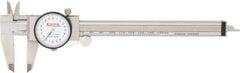 SPI - 0mm to 150mm Range, 0.02 mm Graduation, 2mm per Revolution, Dial Caliper - White Face, 40mm Jaw Length, Accurate to 0.02mm - Apex Tool & Supply