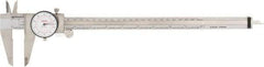 SPI - 0" to 12" Range, 0.001" and 0.02 mm Graduation, 0.001" per Revolution, Dial Caliper - White Face, 64mm Jaw Length, Accurate to 0.04mm - Apex Tool & Supply