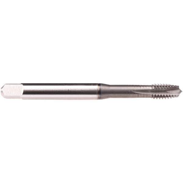 Emuge - 1/4-28 UNF 4 Flute BT Bottoming Spiral Flute Tap - High Speed Steel, GLT-1 Finish, 3.15" OAL, Right Hand Flute, Right Hand Thread, Series Rekord B-Z - Apex Tool & Supply