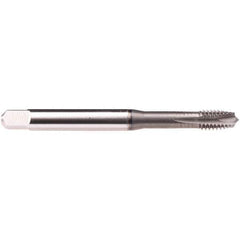 Emuge - 10-32 UNF 4 Flute BT Bottoming Spiral Flute Tap - High Speed Steel, GLT-1 Finish, 3.15" OAL, Right Hand Flute, Right Hand Thread, Series Rekord B-Z - Apex Tool & Supply