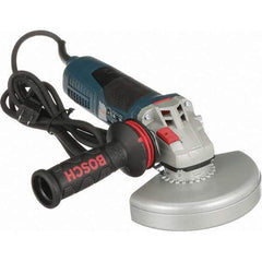 Bosch - 6" Wheel Diam, 9,300 RPM, Corded Angle & Disc Grinder - 5/8-11 Spindle, 120 Volts, 13 Amps - Apex Tool & Supply