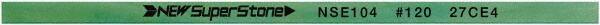 Value Collection - Flat Ceramic Finishing Stick - 100mm Long x 0.8mm Wide x 6mm Thick, 120 Grit - Apex Tool & Supply