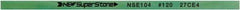 Value Collection - Flat Ceramic Finishing Stick - 100mm Long x 0.5mm Wide x 4mm Thick, 120 Grit - Apex Tool & Supply