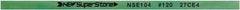 Value Collection - Flat Ceramic Finishing Stick - 100mm Long x 0.5mm Wide x 6mm Thick, 120 Grit - Apex Tool & Supply