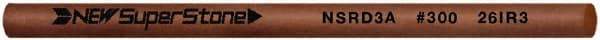 Value Collection - Round Ceramic Finishing Stick - 100mm Long x 2.35mm Wide x 2.4mm Thick, 300 Grit - Apex Tool & Supply