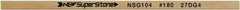 Value Collection - Flat Ceramic Finishing Stick - 100mm Long x 2mm Wide x 6mm Thick, 180 Grit - Apex Tool & Supply