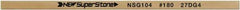 Value Collection - Flat Ceramic Finishing Stick - 100mm Long x 1mm Wide x 10mm Thick, 180 Grit - Apex Tool & Supply