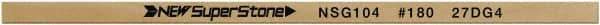 Value Collection - Flat Ceramic Finishing Stick - 100mm Long x 0.8mm Wide x 4mm Thick, 180 Grit - Apex Tool & Supply