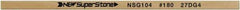 Value Collection - Flat Ceramic Finishing Stick - 100mm Long x 0.8mm Wide x 4mm Thick, 180 Grit - Apex Tool & Supply