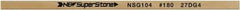 Value Collection - Flat Ceramic Finishing Stick - 100mm Long x 0.5mm Wide x 6mm Thick, 180 Grit - Apex Tool & Supply