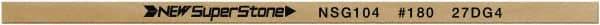 Value Collection - Flat Ceramic Finishing Stick - 100mm Long x 0.5mm Wide x 1mm Thick, 180 Grit - Apex Tool & Supply