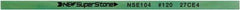 Value Collection - Flat Ceramic Finishing Stick - 100mm Long x 2mm Wide x 6mm Thick, 120 Grit - Apex Tool & Supply