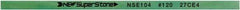 Value Collection - Flat Ceramic Finishing Stick - 100mm Long x 2mm Wide x 4mm Thick, 120 Grit - Apex Tool & Supply