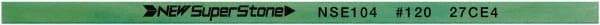 Value Collection - Flat Ceramic Finishing Stick - 100mm Long x 1.5mm Wide x 10mm Thick, 120 Grit - Apex Tool & Supply