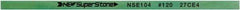 Value Collection - Flat Ceramic Finishing Stick - 100mm Long x 1.5mm Wide x 10mm Thick, 120 Grit - Apex Tool & Supply