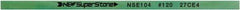 Value Collection - Flat Ceramic Finishing Stick - 100mm Long x 1.5mm Wide x 6mm Thick, 120 Grit - Apex Tool & Supply