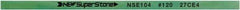 Value Collection - Flat Ceramic Finishing Stick - 100mm Long x 1mm Wide x 4mm Thick, 120 Grit - Apex Tool & Supply