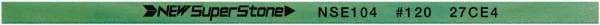 Value Collection - Flat Ceramic Finishing Stick - 100mm Long x 1mm Wide x 1mm Thick, 120 Grit - Apex Tool & Supply