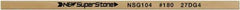 Value Collection - Flat Ceramic Finishing Stick - 100mm Long x 2mm Wide x 4mm Thick, 180 Grit - Apex Tool & Supply